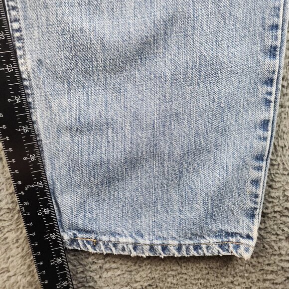 Levi's Jeans Men's 38x32 Blue Regular Fit Y2K Straight Leg Cowboy American Denim - Picture 8 of 10